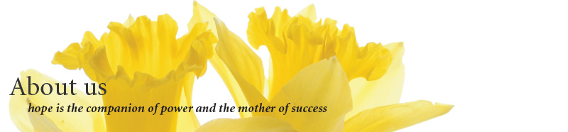 About us - hope is the companion of power and the mother of success